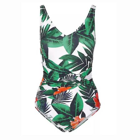 Womens Tropical Print one piece Swimsuit