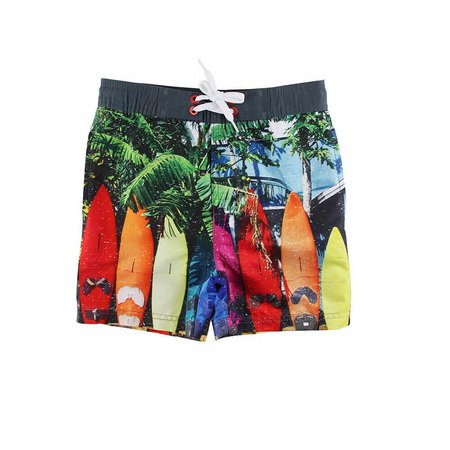 Colorful Surf Board Beach Shorts For Boys